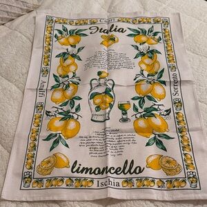 Capri Limoncello Recipe Themed Kitchen Towel - NEW